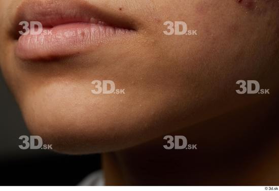 Face Mouth Skin Woman Asian Slim Studio photo references