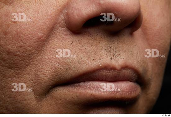 Face Mouth Nose Skin Man Asian Slim Wrinkles Studio photo references