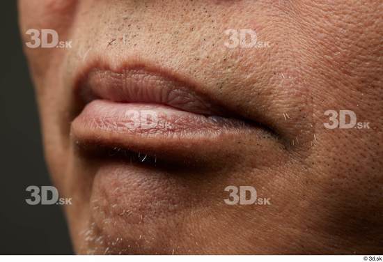 Face Mouth Skin Man Asian Slim Wrinkles Studio photo references