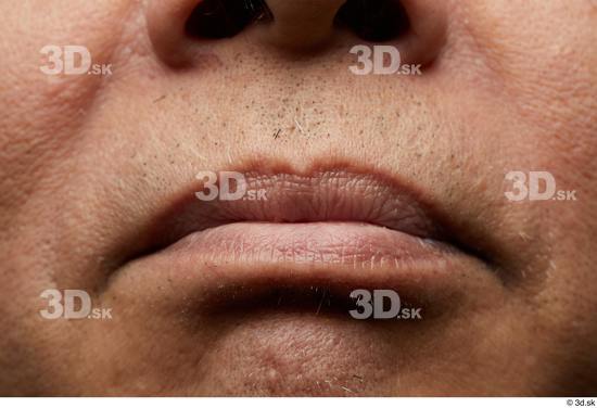 Face Mouth Skin Man Asian Slim Wrinkles Studio photo references