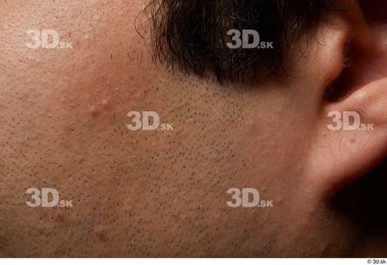 Cheek Hair Skin Man Slim Studio photo references