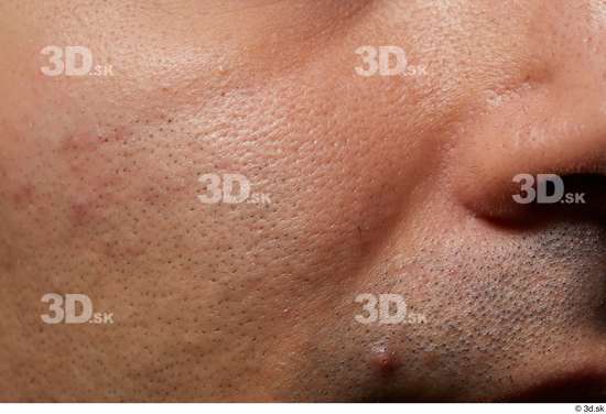 Nose Cheek Skin Man Slim Wrinkles Studio photo references