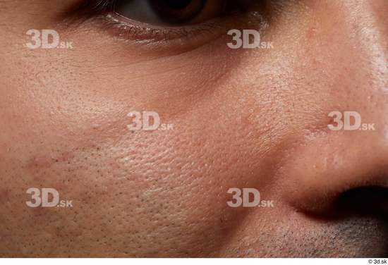 Nose Cheek Skin Man Slim Wrinkles Studio photo references