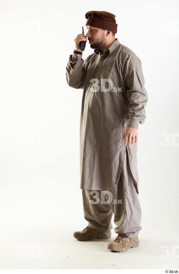 Whole Body Man Uniform Athletic Bearded Studio photo references Arab