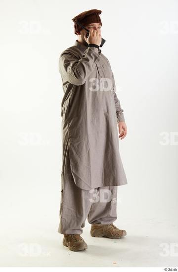 Whole Body Man Uniform Athletic Bearded Studio photo references Arab