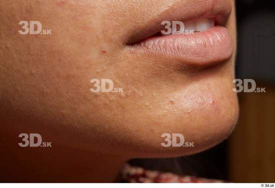 Face Mouth Cheek Skin Woman Slim Studio photo references