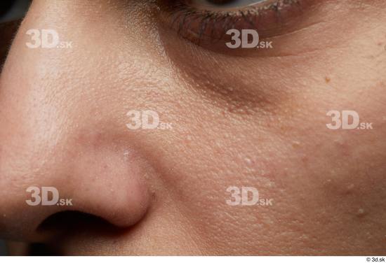 Face Nose Cheek Skin Woman Slim Wrinkles Studio photo references