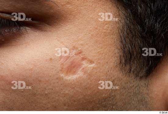 Face Cheek Hair Skin Man Scar Slim Studio photo references