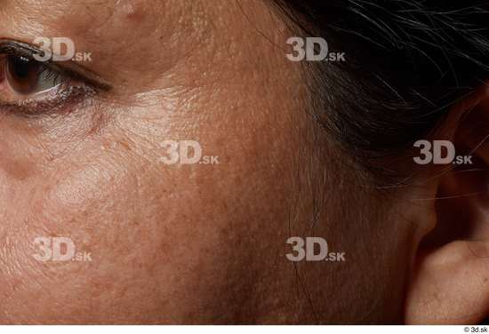 Face Cheek Skin Woman Slim Wrinkles Studio photo references