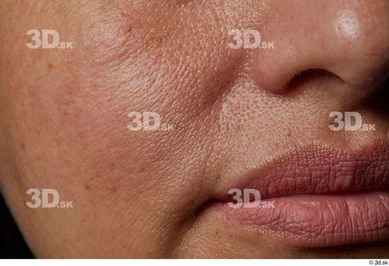 Face Mouth Nose Cheek Skin Woman Slim Studio photo references