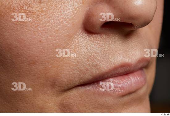 Face Mouth Nose Cheek Skin Woman Slim Studio photo references