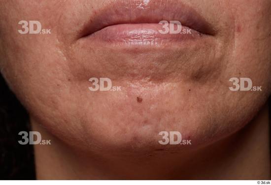 Face Mouth Skin Woman Slim Wrinkles Studio photo references