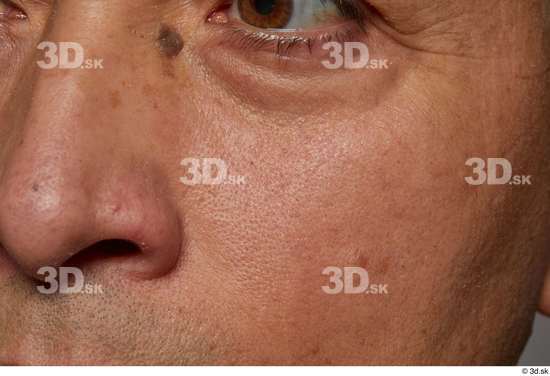 Eye Face Nose Cheek Skin Man Slim Wrinkles Studio photo references