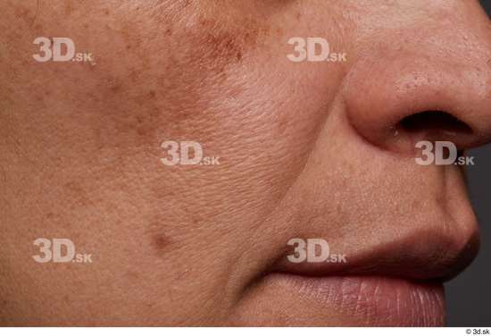 Face Mouth Nose Cheek Skin Woman Slim Wrinkles Studio photo references