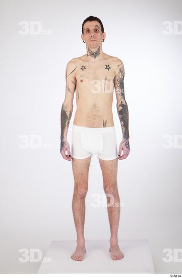 Man White Underweight Male Studio Poses