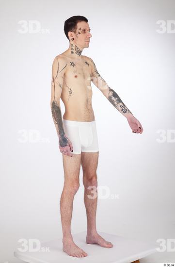 Man White Underweight Male Studio Poses