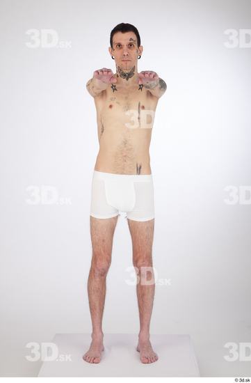 Man White Underweight Male Studio Poses