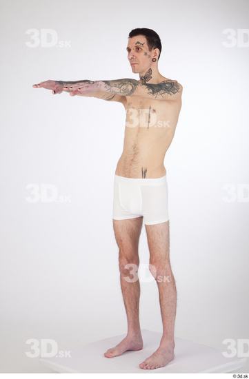 Man White Underweight Male Studio Poses