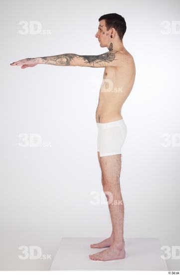 Man White Underweight Male Studio Poses