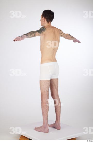 Man White Underweight Male Studio Poses