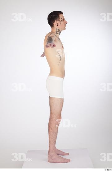 Man White Underweight Male Studio Poses