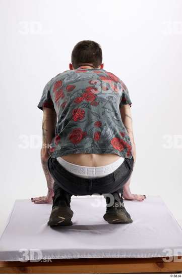 Man White Underweight Male Studio Poses