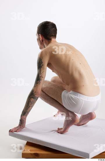 Man White Underweight Male Studio Poses