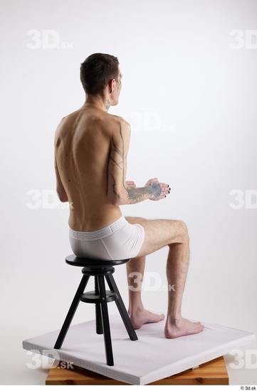 Man White Underweight Male Studio Poses