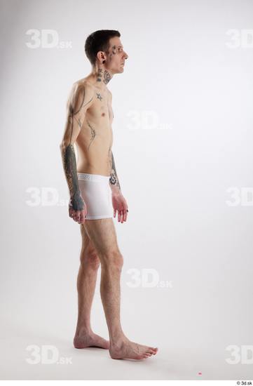 Man White Underweight Male Studio Poses