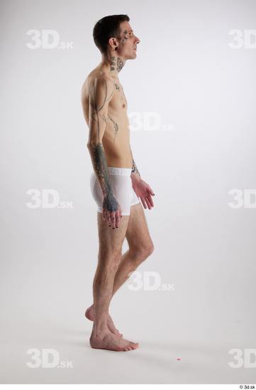 Man White Underweight Male Studio Poses