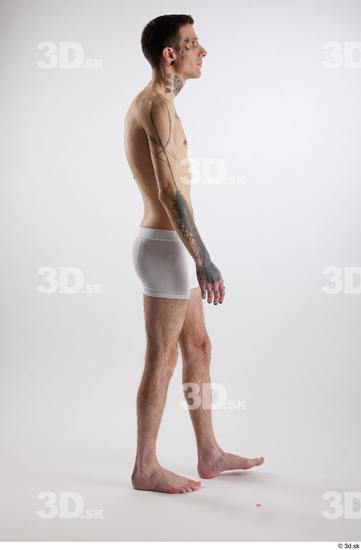 Man White Underweight Male Studio Poses