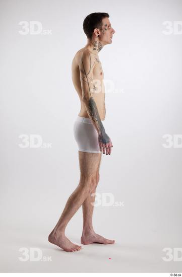 Man White Underweight Male Studio Poses