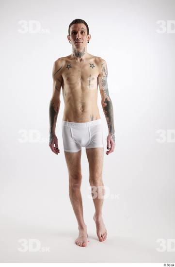 Man White Underweight Male Studio Poses