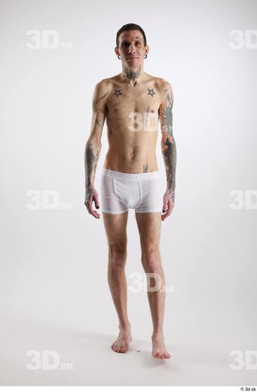 Man White Underweight Male Studio Poses