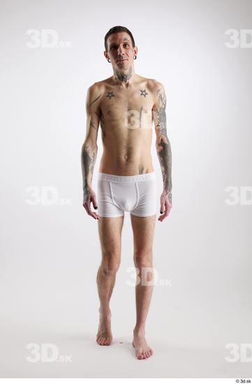 Man White Underweight Male Studio Poses