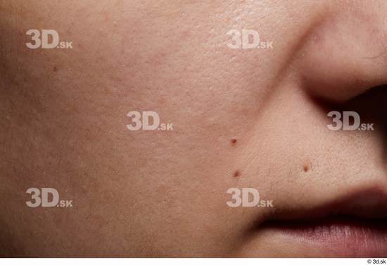 Face Mouth Nose Cheek Skin Woman Slim Studio photo references