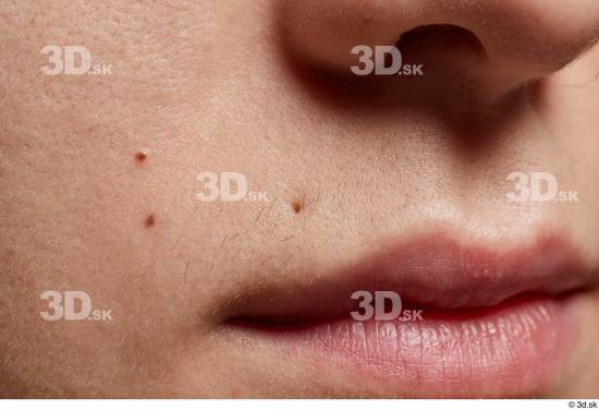 Face Mouth Nose Cheek Skin Woman Slim Studio photo references