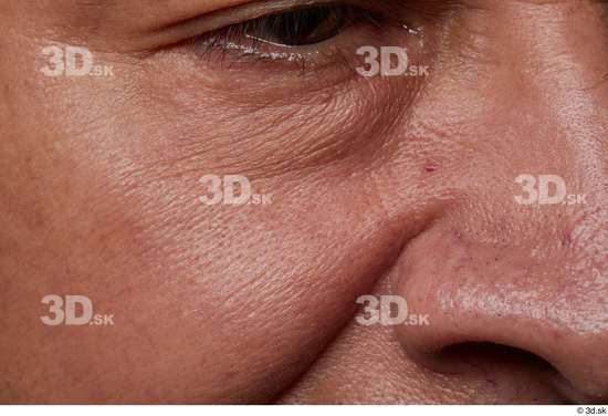 Eye Face Nose Cheek Skin Man Slim Wrinkles Studio photo references