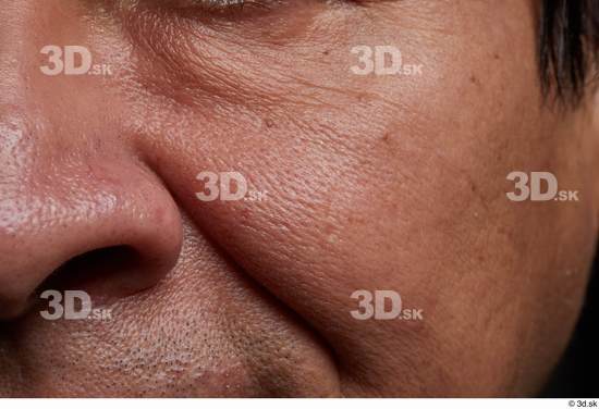 Face Nose Cheek Skin Man Slim Wrinkles Studio photo references