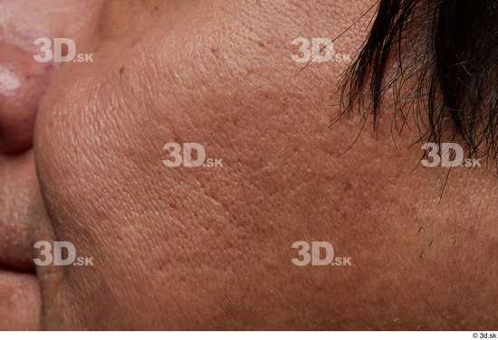 Face Cheek Hair Skin Man Slim Wrinkles Studio photo references