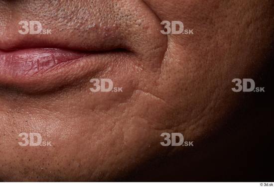 Face Mouth Cheek Skin Man Slim Wrinkles Studio photo references