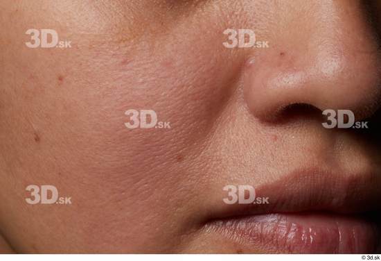 Face Mouth Nose Cheek Skin Woman Slim Studio photo references