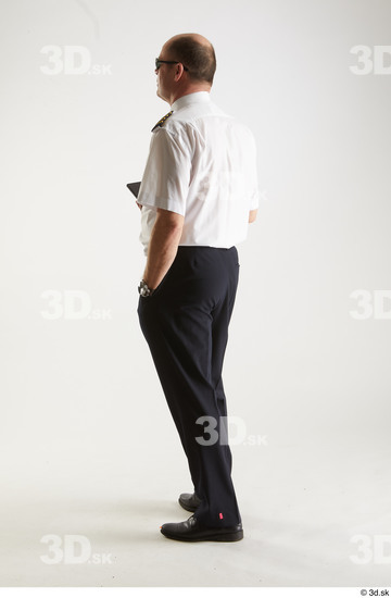 Whole Body Man White Uniform Athletic Studio photo references