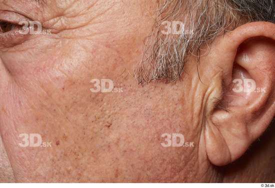 Face Cheek Ear Hair Skin Man Wrinkles Studio photo references
