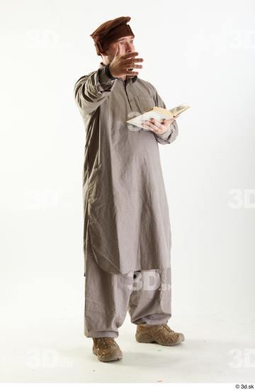 Whole Body Man Uniform Athletic Bearded Studio photo references Arab