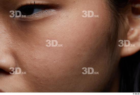 Eye Face Cheek Skin Woman Asian Slim Studio photo references