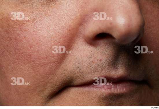 Face Mouth Nose Cheek Skin Man Slim Wrinkles Studio photo references