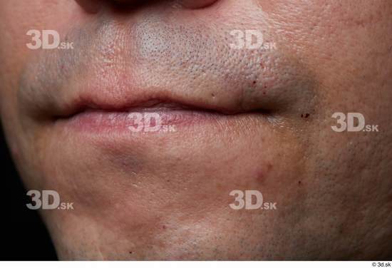 Face Mouth Skin Man Slim Studio photo references