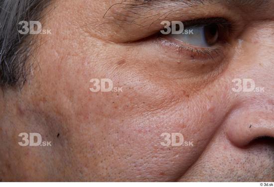 Eye Face Cheek Skin Man Chubby Wrinkles Studio photo references