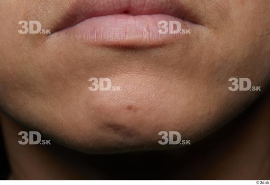 Face Mouth Skin Woman Asian Slim Studio photo references